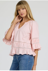 Dear John Denim Dear John Sybil Ruffle Top Pale Lilac