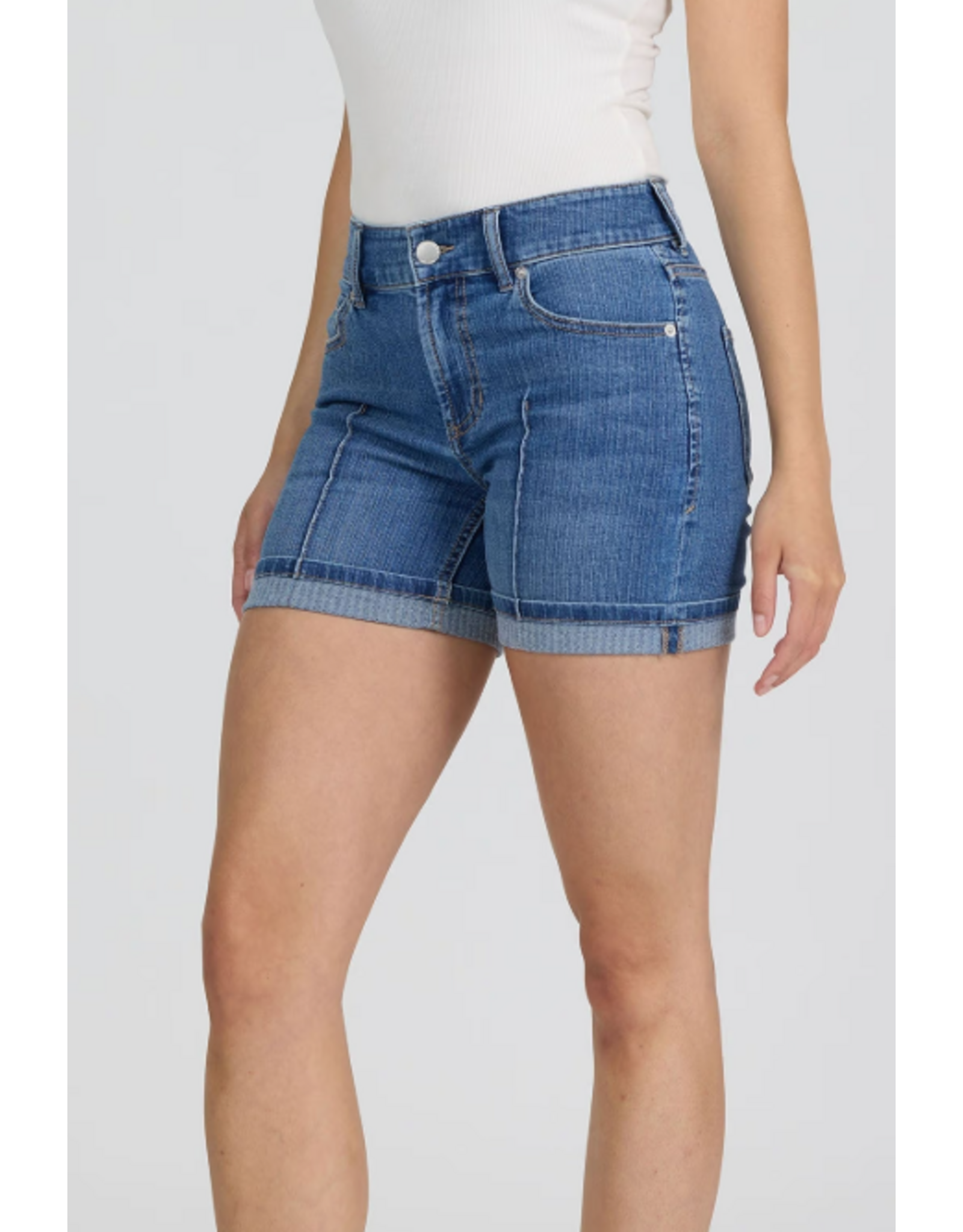 Dear John Denim Dear John Julian High Rise Cuffed Shorts Abbey Road