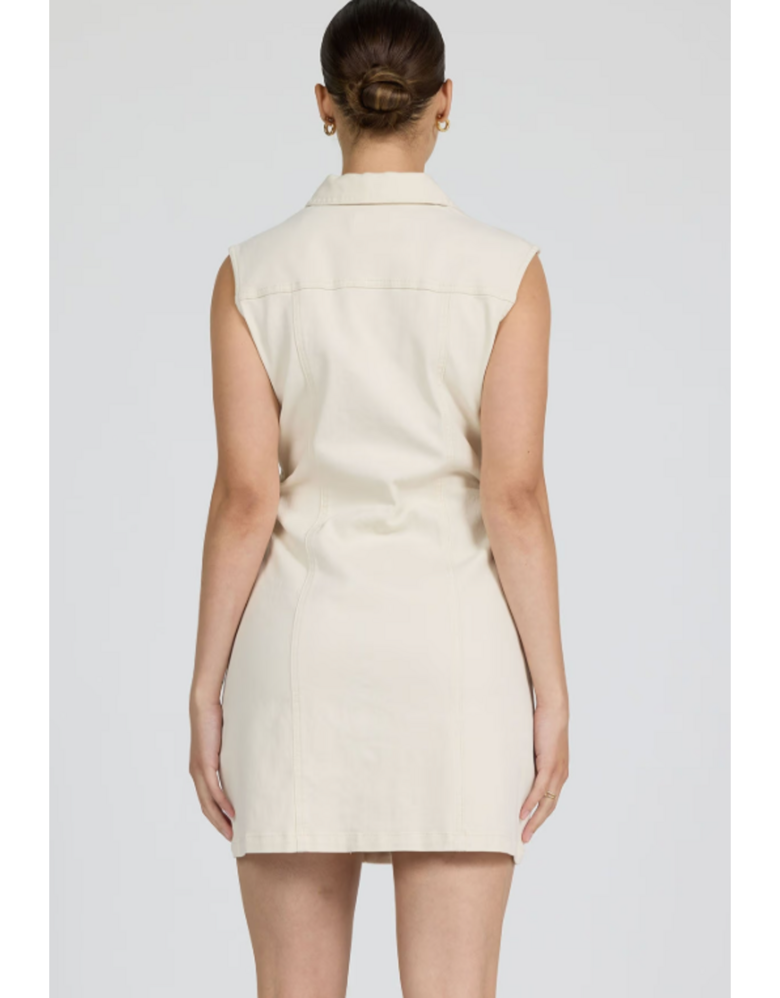 Dear John Denim Dear John Saira Sleeveless Mini Dress Wheat