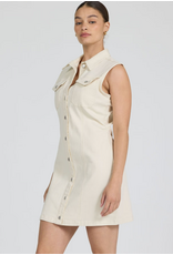 Dear John Denim Dear John Saira Sleeveless Mini Dress Wheat