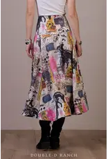 Double D Ranch Double D Ranch Cowboy Graffiti Skirt