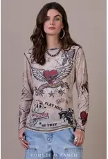 Double D Ranch Double D Ranch Heart on My Sleeve Tee