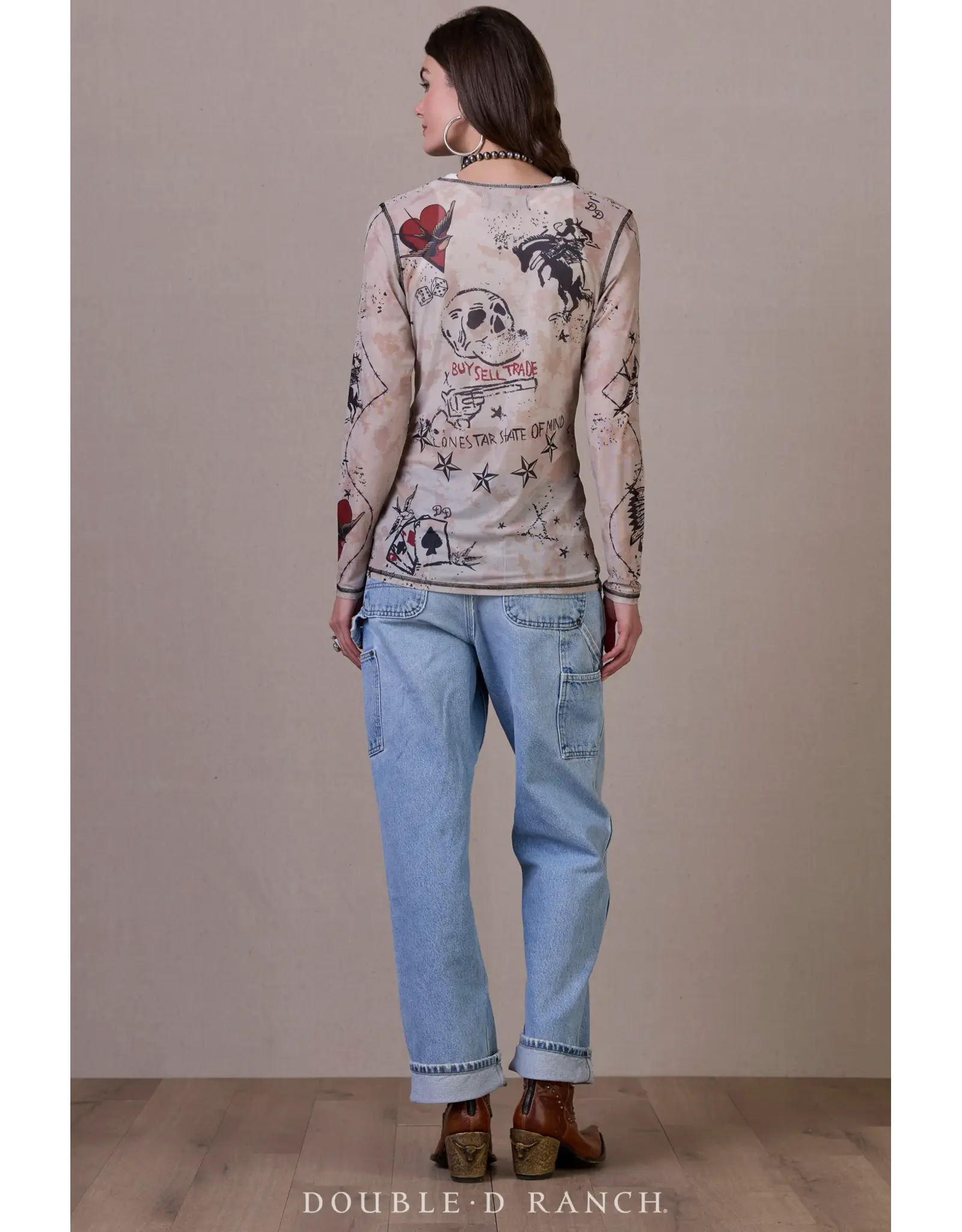 Double D Ranch Double D Ranch Heart on My Sleeve Tee