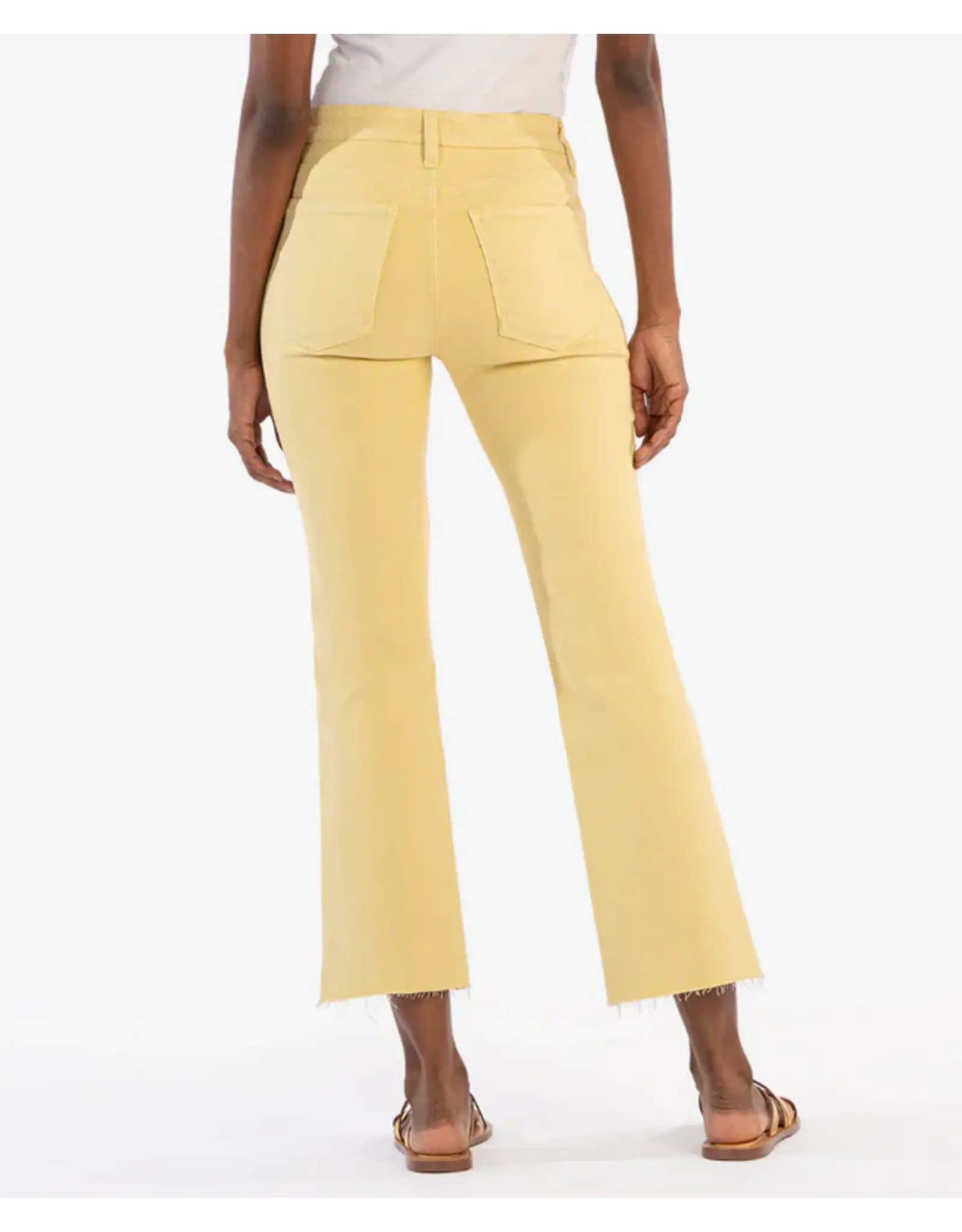 Kut from the Kloth / STS Blue KUT Kelsey High Rise Ankle Flare Pastel Yellow