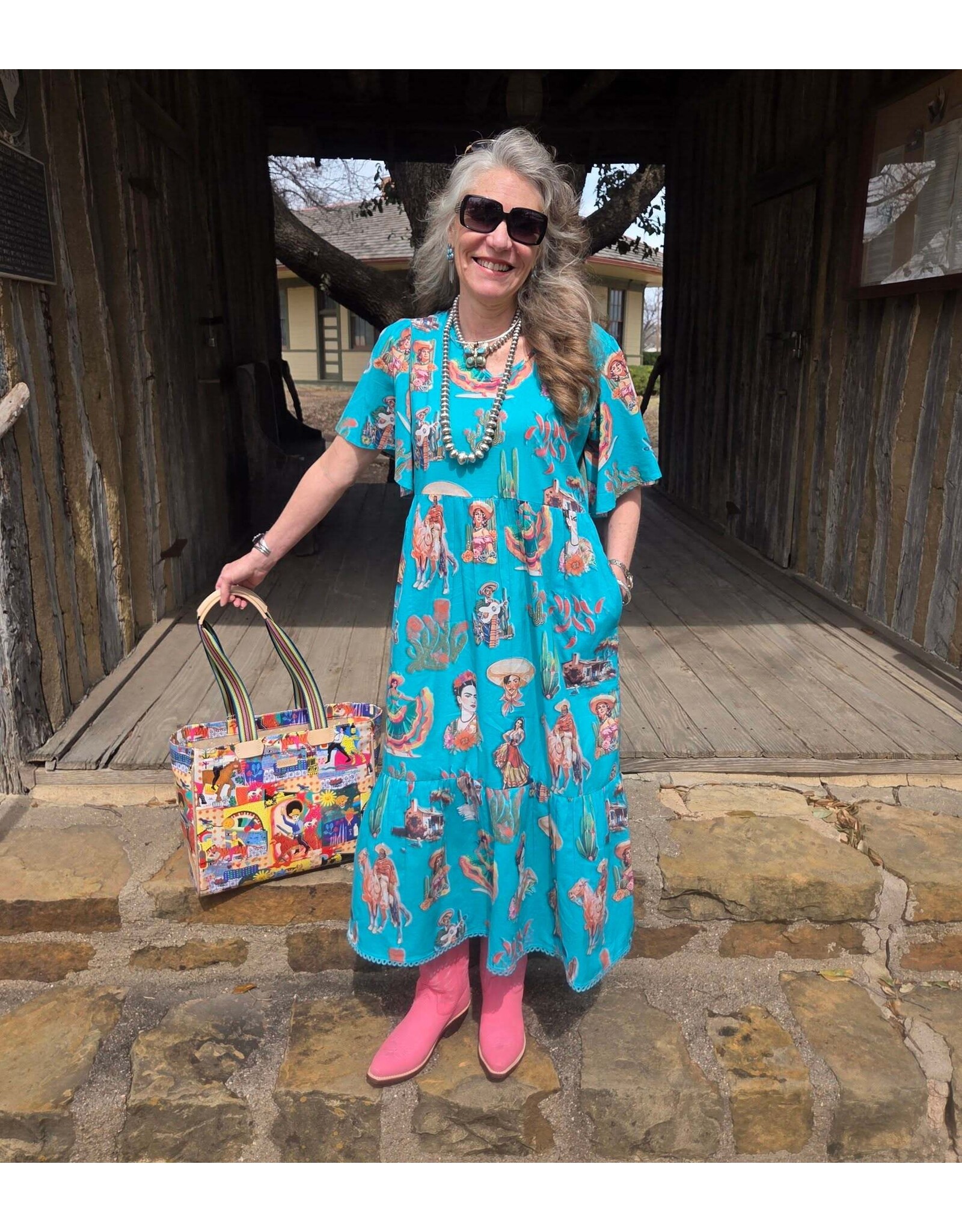 Arriba Mist Midi Dress