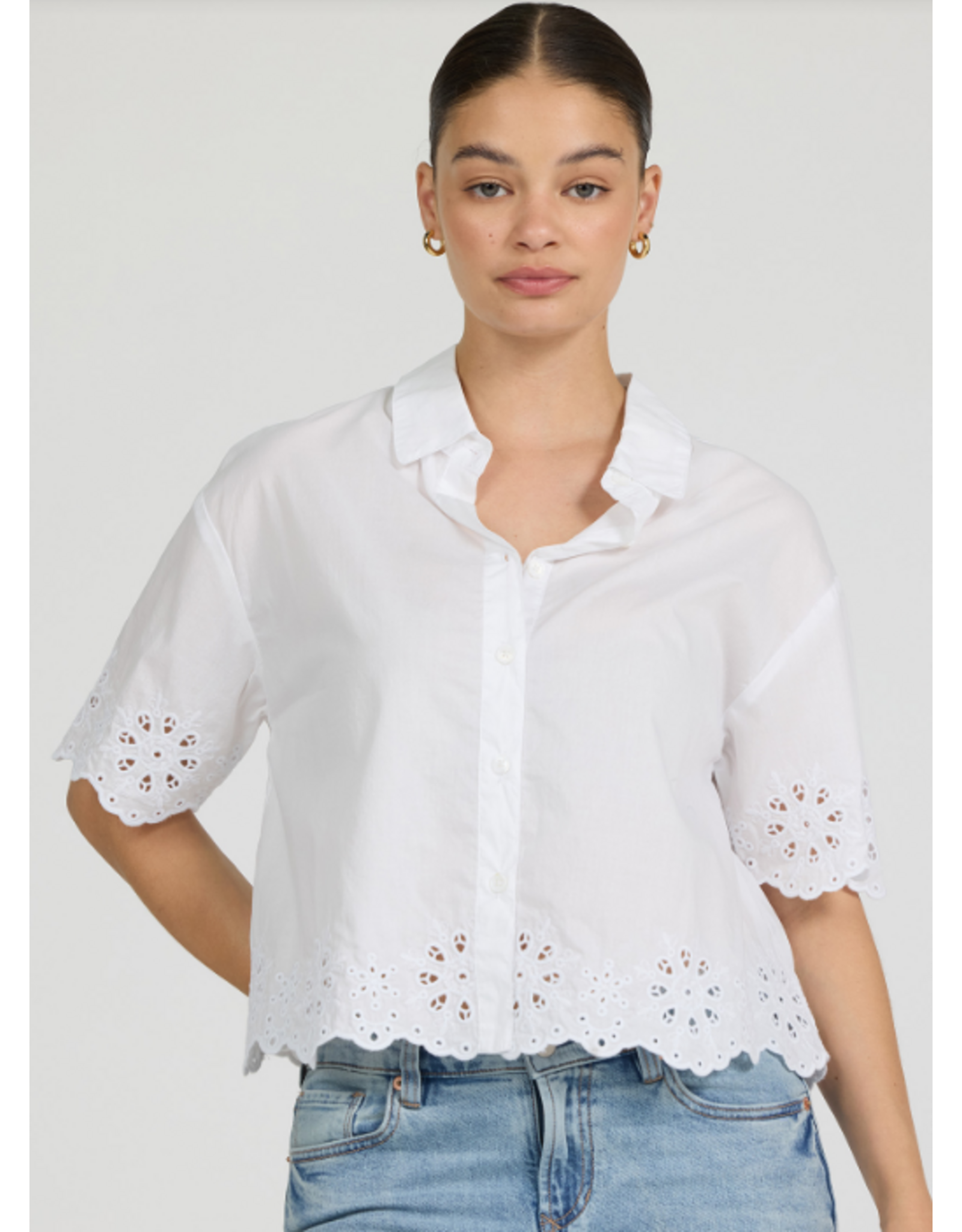 Dear John Denim Dear John Ansel Cut Out Top White