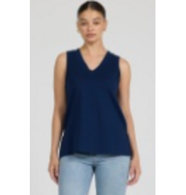 Dear John Denim Dear John Laurel V-Neck Tank Black Iris