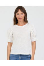 Dear John Denim Dear John Dani Puff Short Sleeve Top Egret