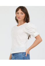 Dear John Denim Dear John Dani Puff Short Sleeve Top Egret