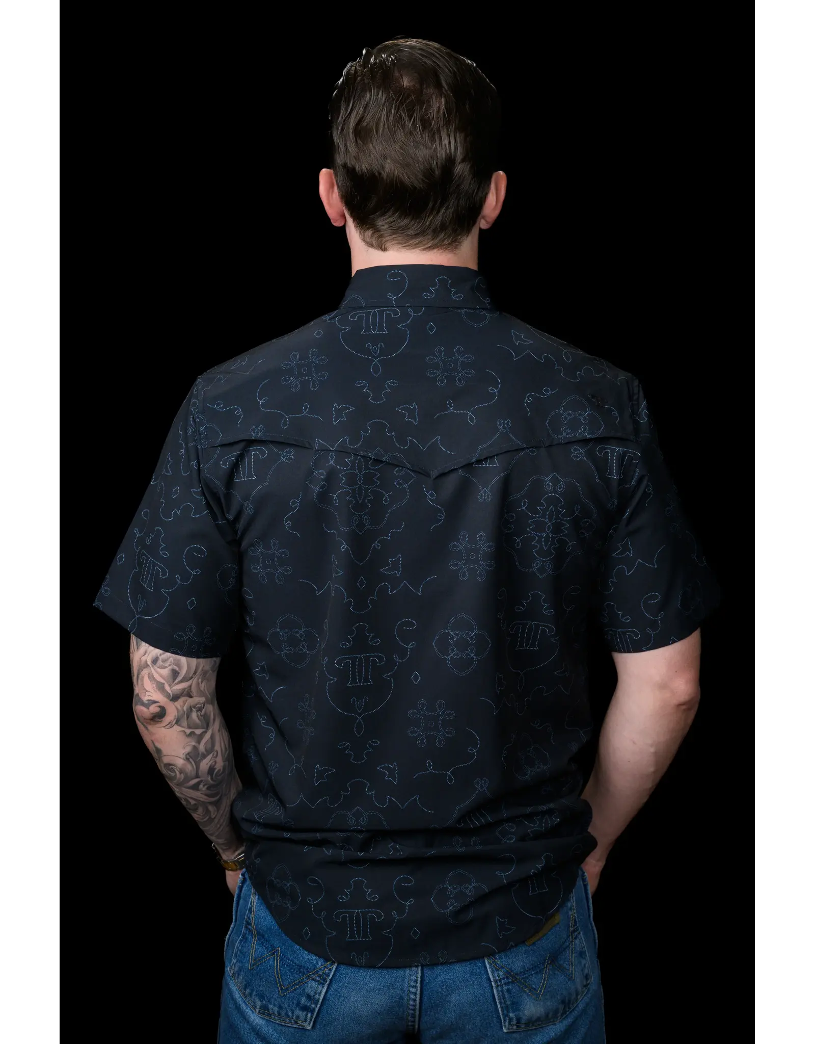 Ferrell Carson Short Sleeve Snap Shirt Black