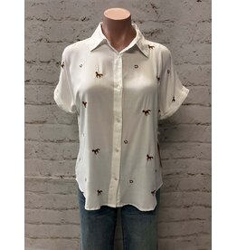 Wild & Lucky Brown Camp Shirt