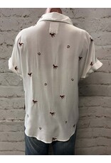 Wild & Lucky Brown Camp Shirt