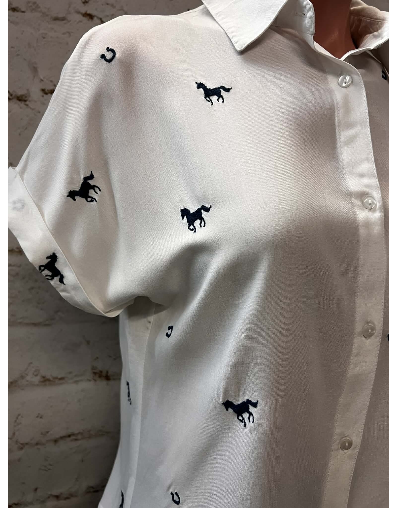 Wild & Lucky Blue Camp Shirt