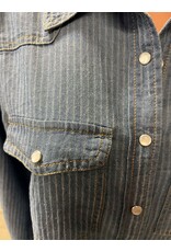The Elsie Pearl Snap Denim Shirt