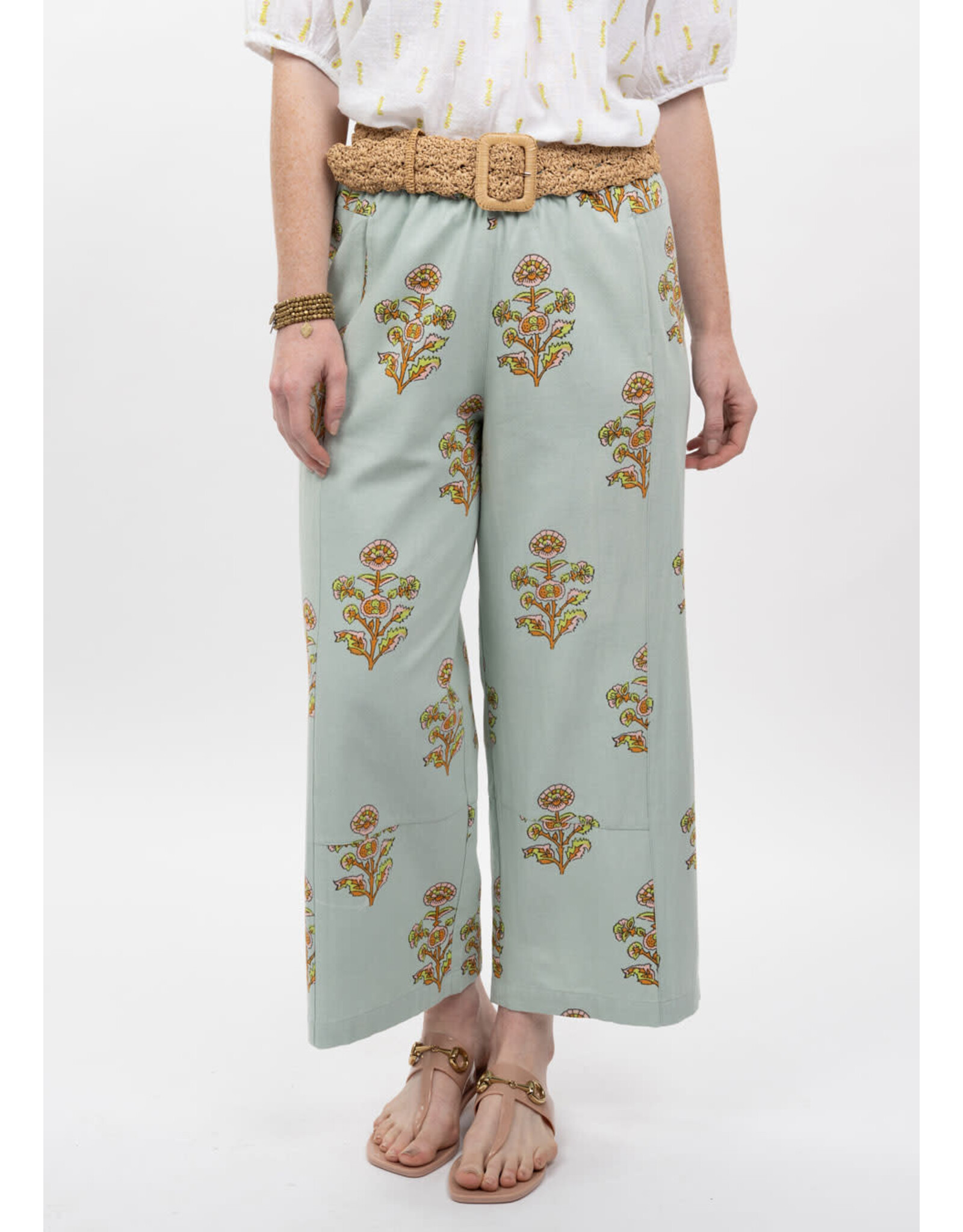 Ivy Jane Ivy Jane Print Barrel Pant Aqua