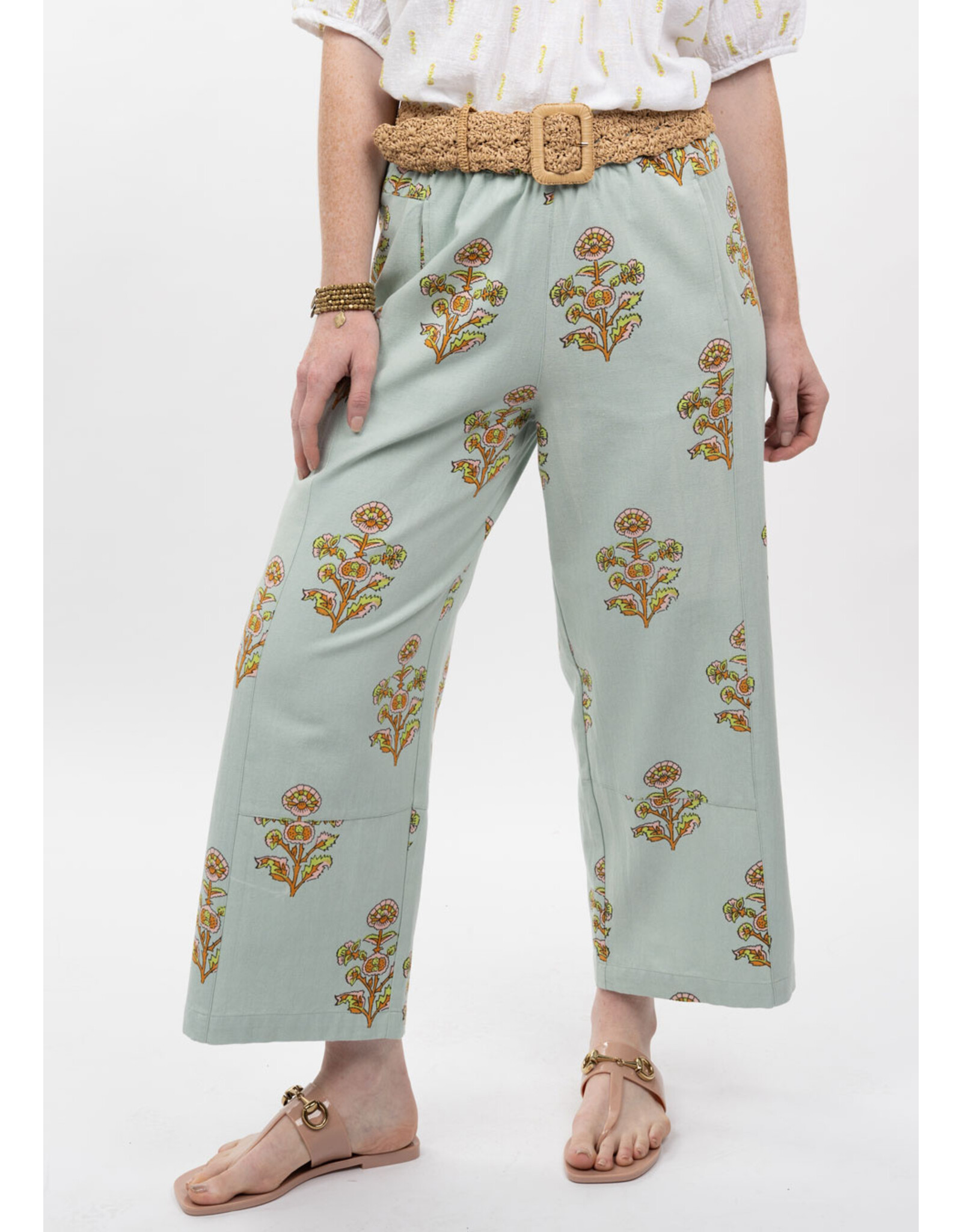 Ivy Jane Ivy Jane Print Barrel Pant Aqua