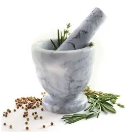 Marble Mortar and Pestle