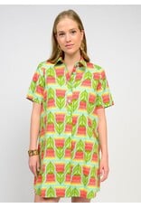 Uncle Frank Uncle Frank Tulip Swing Shirt Dress Aqua