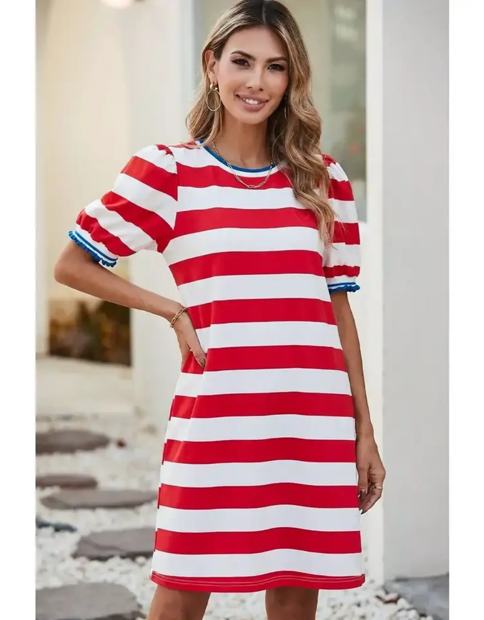 Betsy Ross Red Stripe Dress