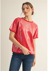 Silvi Sequin Sweater Top