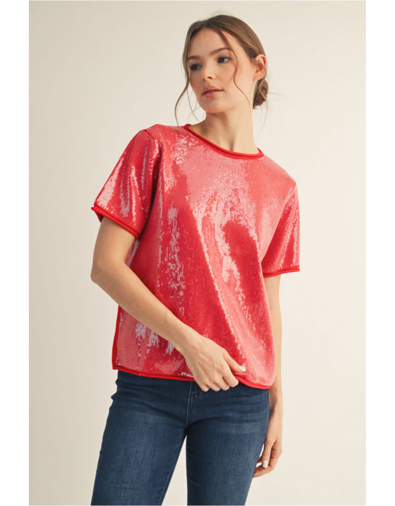 Silvi Sequin Sweater Top