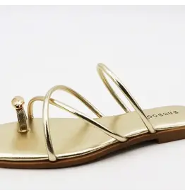 Debbie Strappy Gold Sandal
