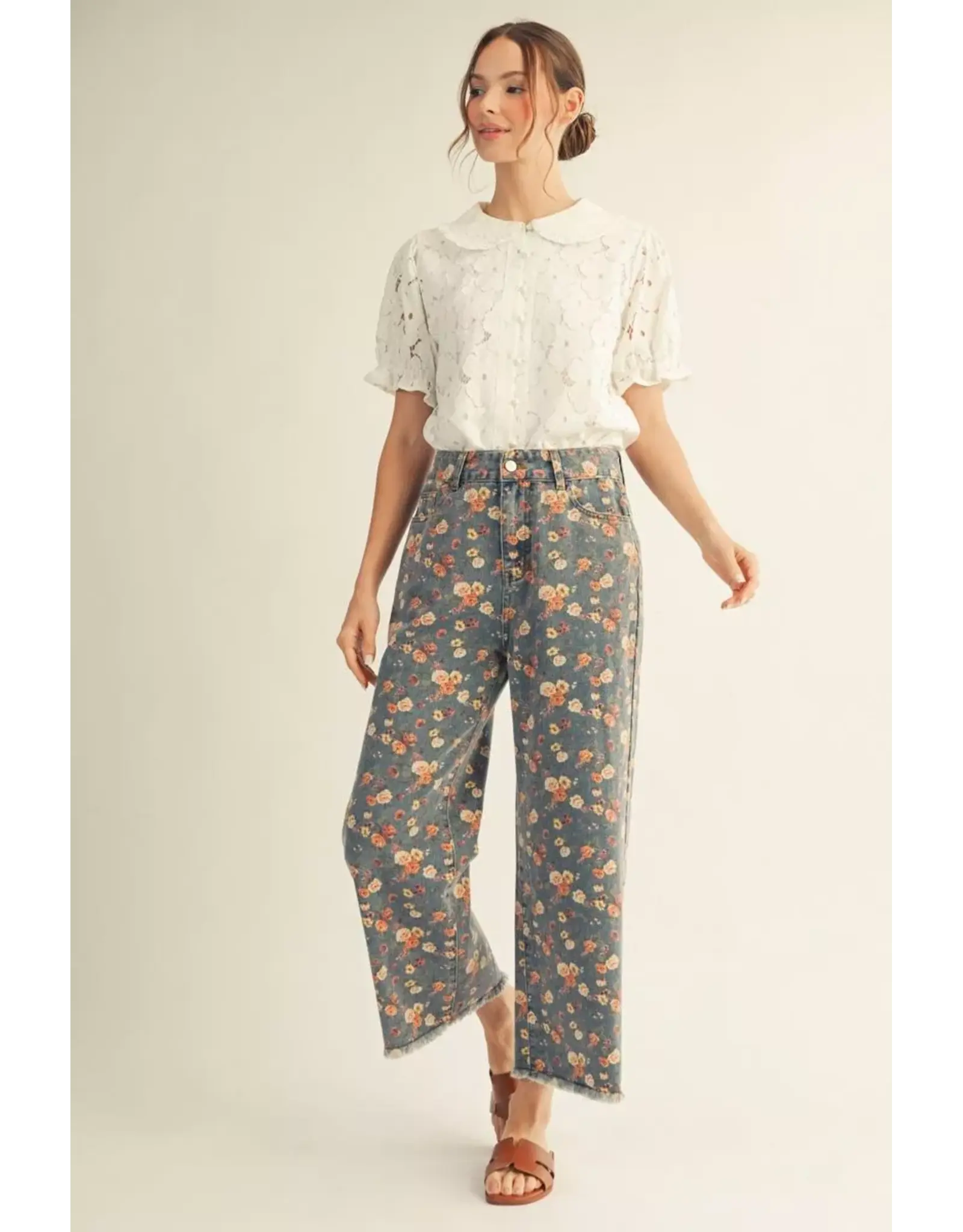 Rosey Floral Denim Jeans