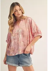 AHmazing Metallic Top