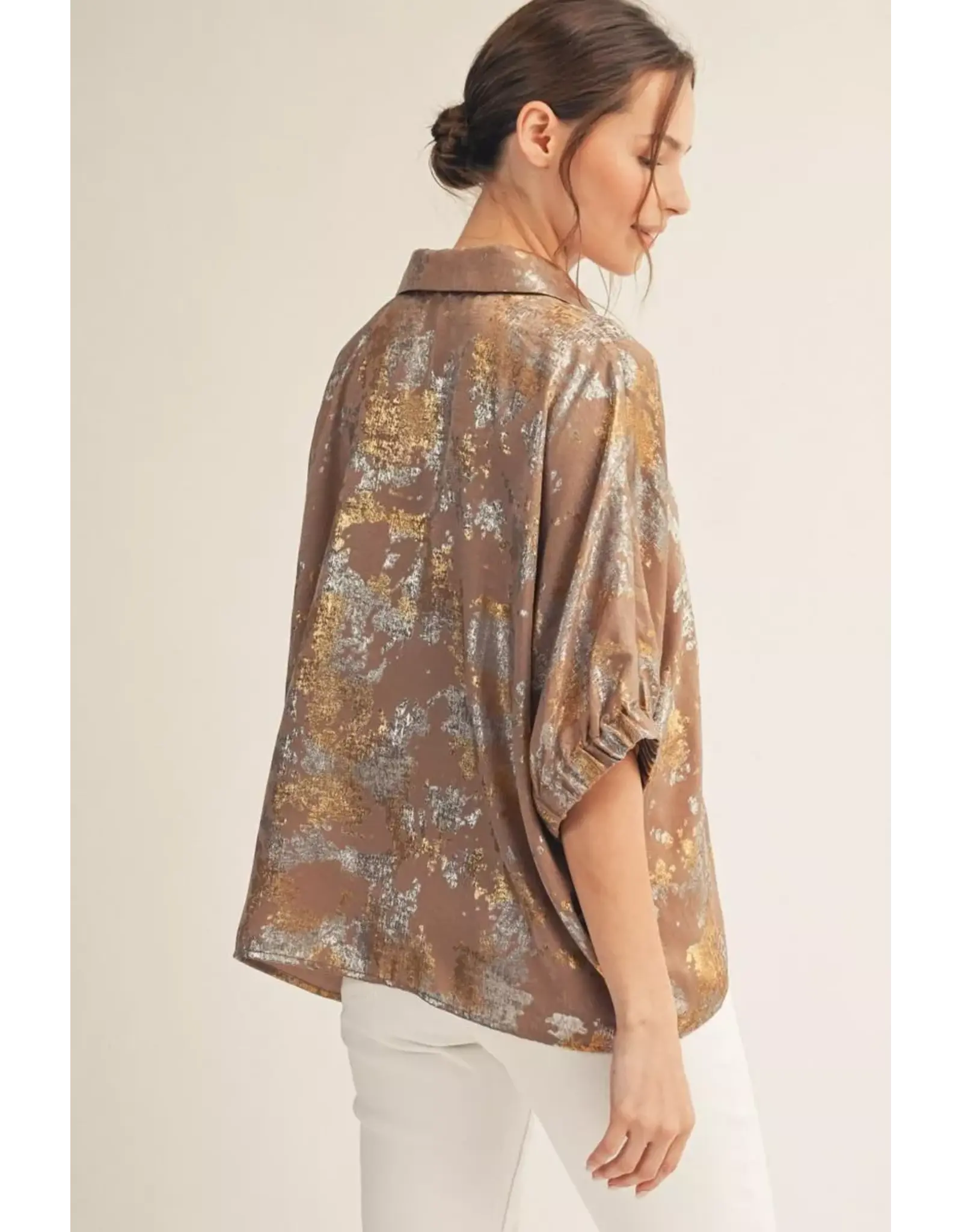 AHmazing Metallic Top