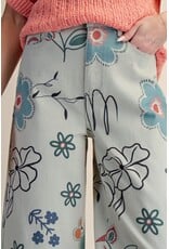 Juno Floral Print Powder Blue Pants