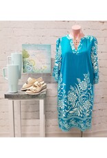 Tennie Tropical Turquoise Dress
