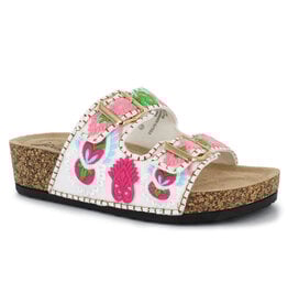 Adelina Multi Color Crochet Sandal