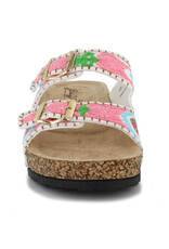 Adelina Multi Color Crochet Sandal