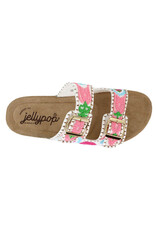 Adelina Multi Color Crochet Sandal