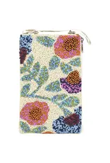 Tropical Garden Beaded Bag