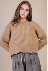 Miranda Oversized Textured Casual Knit Sweater