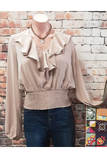 Blossom Ruched Waist Back Tie Top