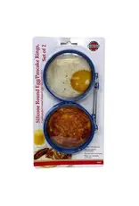 Silicone Round Pancake/Egg Rings, 2 Pieces