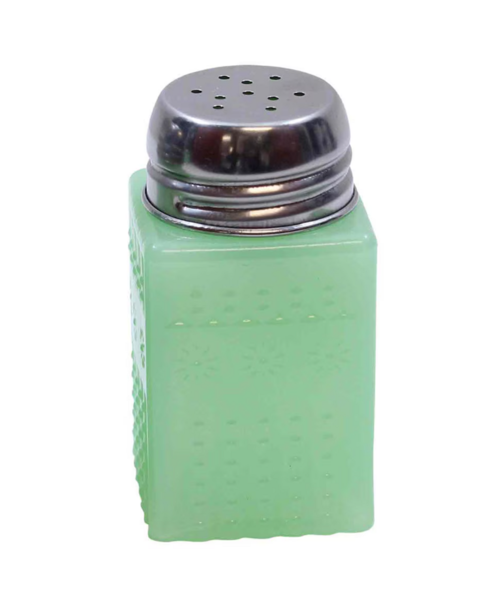 TableCraft Jadeite Glass Collection  Shaker With Metal  Top