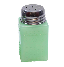 TableCraft Jadeite Glass Collection  Shaker With Metal  Top