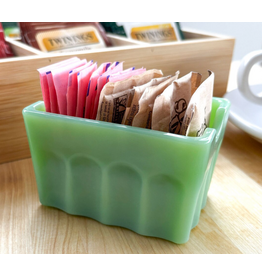 TableCraft Jadeite Glass Collection Sugar Packet Holder