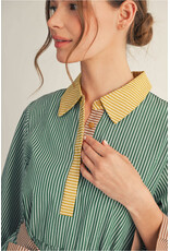 Helena Stripe Midi Dress