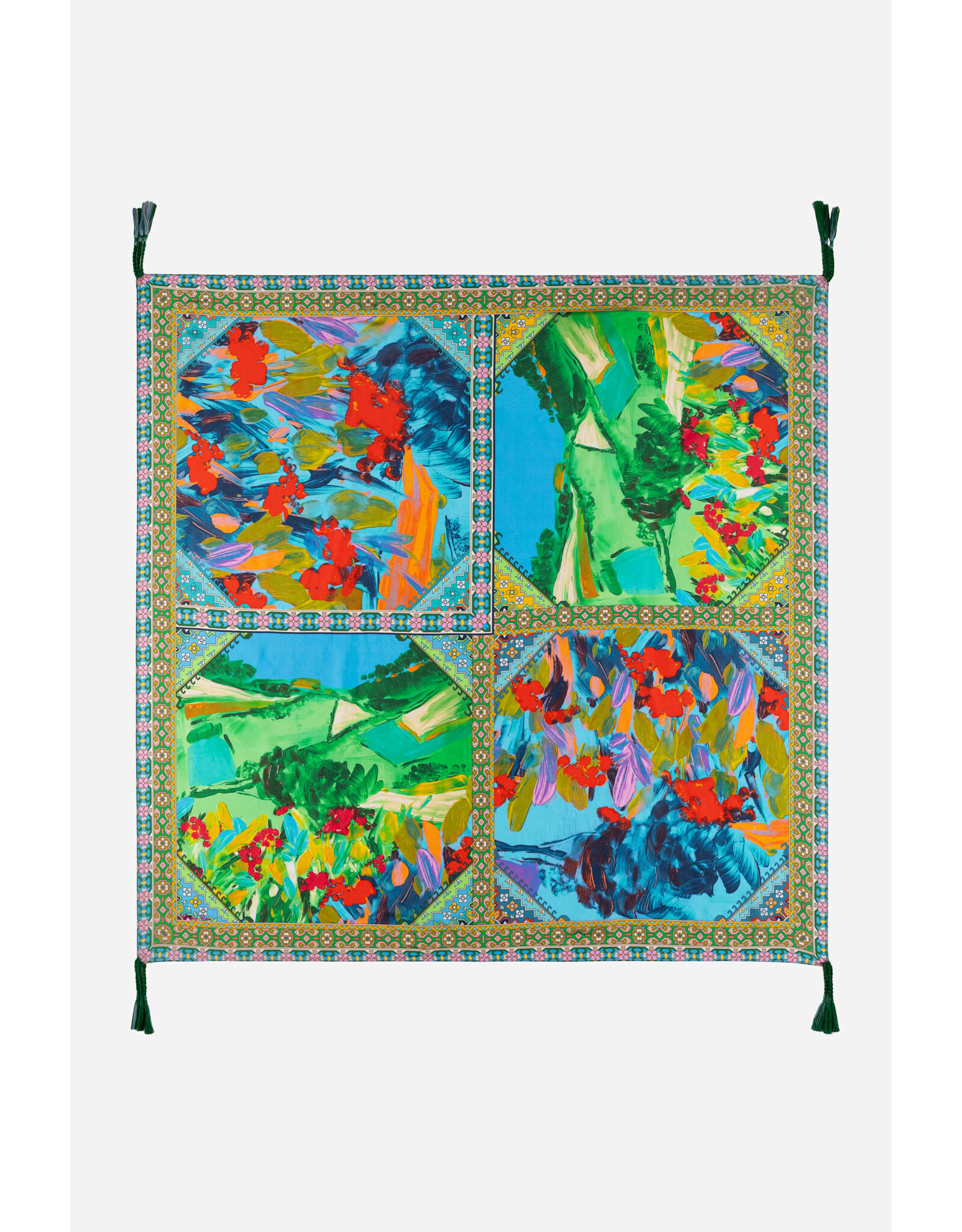 Johnny Was Johnny Was Silk Scarf Torenia