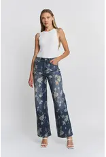 Meredith High Rise Wide Leg Floral Jean