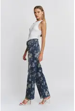 Meredith High Rise Wide Leg Floral Jean