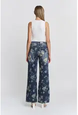 Meredith High Rise Wide Leg Floral Jean