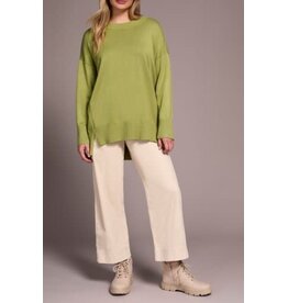 Tribal Tribal Drop Shoulder Crew Neck Tunic Sweater