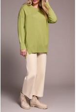 Tribal Tribal Drop Shoulder Crew Neck Tunic Sweater