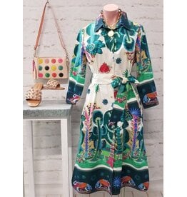 Scottsdale Printed Cotton Shirt Dress