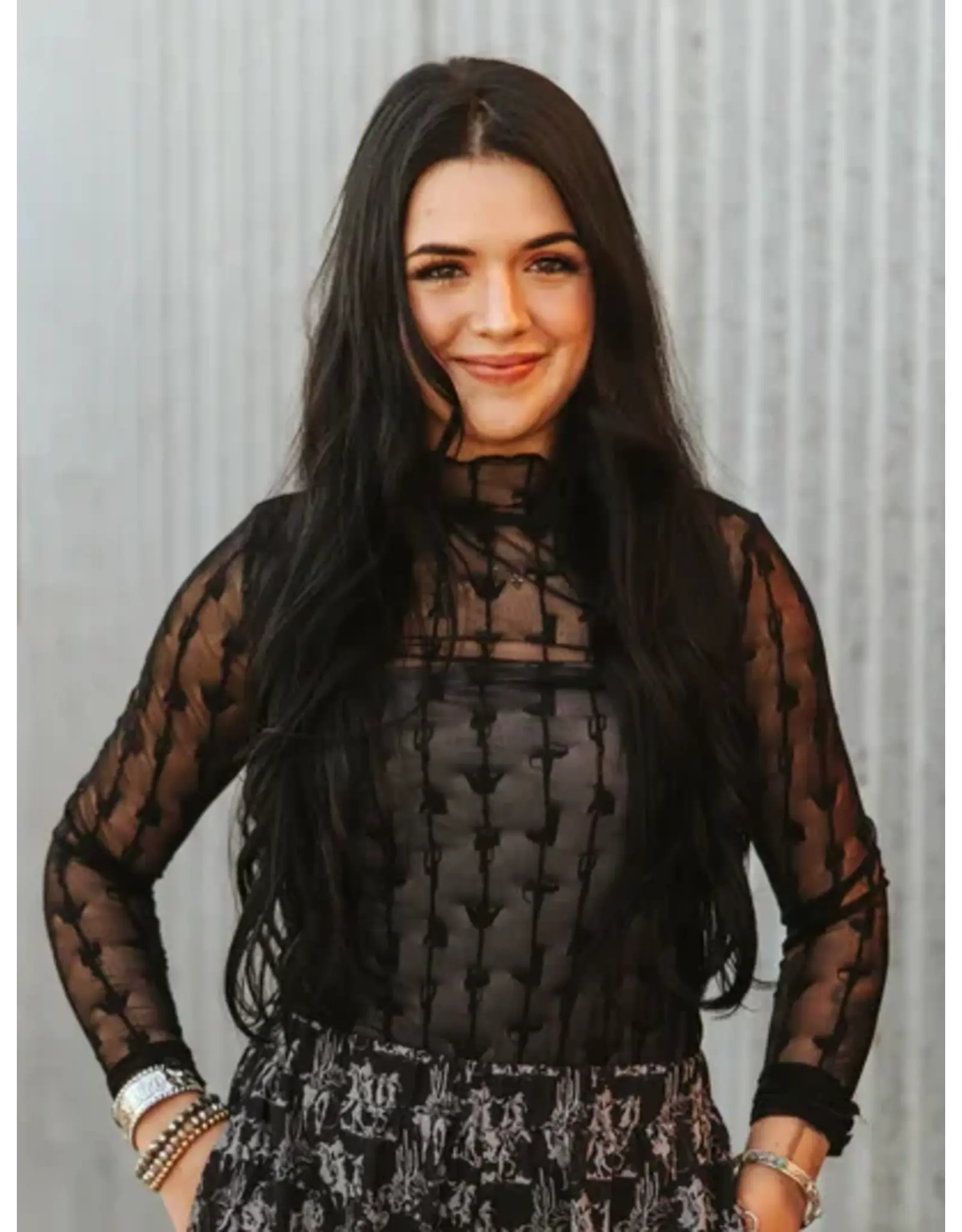 Lariat Lace Top With Liner